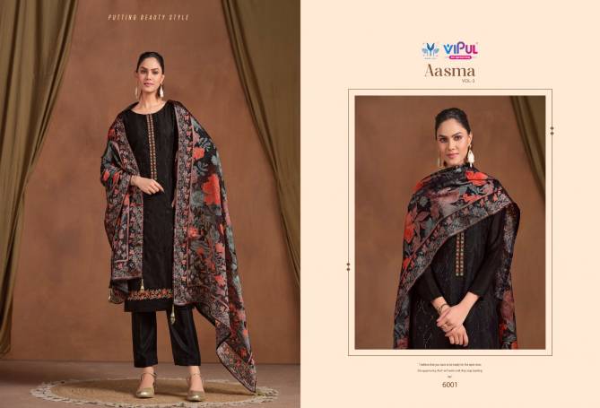 Aasma Vol 3 By Vipul Chinon Chiffon Embroidery Salwar Suits Wholesale Online